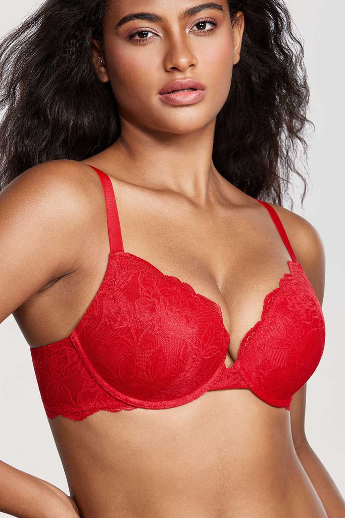  DUBUSH TLOPA Tourmaline Bra Lace Bra with Front Crossover and  Side Buttons Comfortable and Breathable : Clothing, Shoes & Jewelry