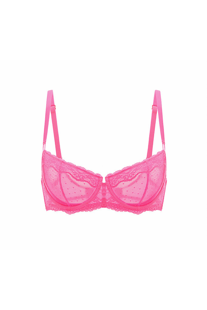 Soma Womens 40G Stunning Support Geo Lace Balconette Bra Mauve Pink  Underwire Size undefined - $29 - From Jeannie